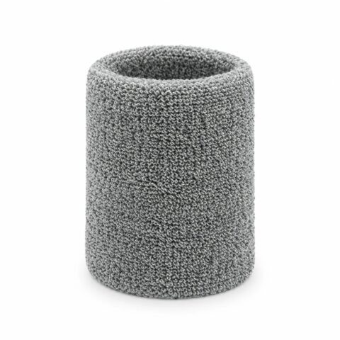 Grey Towel Sweatbands, 8 cm