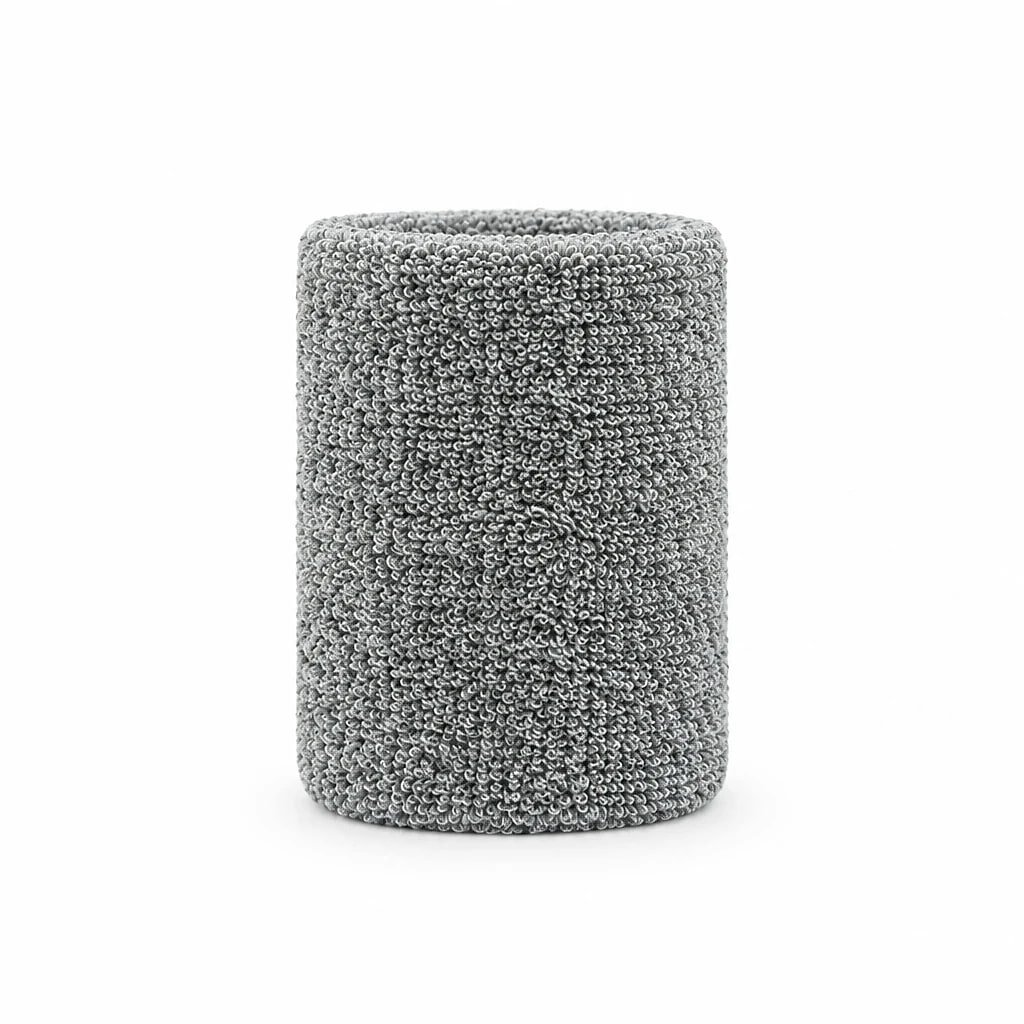 Grey Towel Sweatbands, 8 cm
