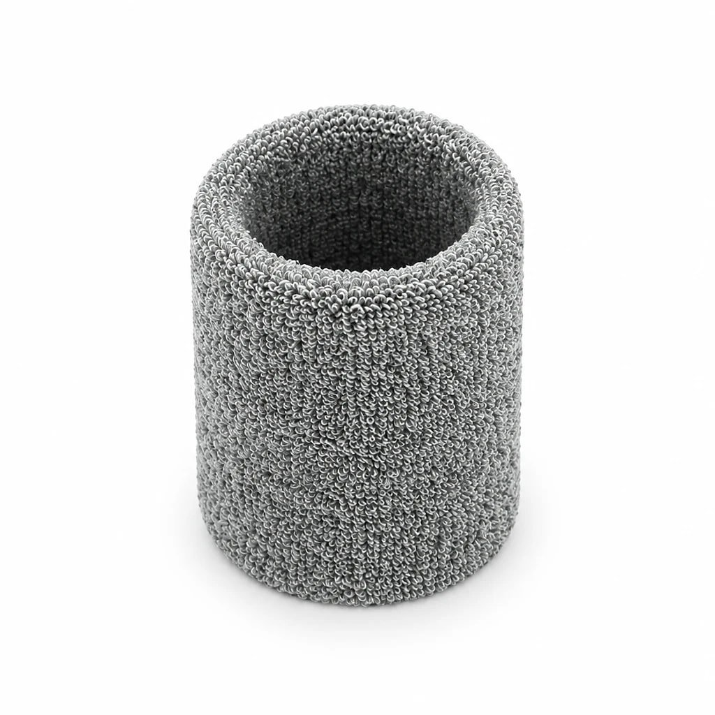 Grey Towel Sweatbands, 8 cm