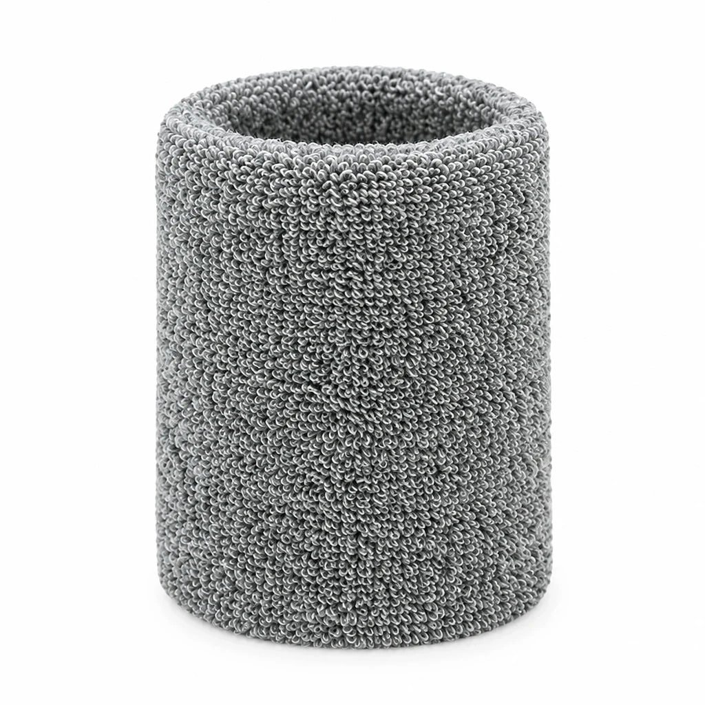 Grey Towel Sweatbands, 8 cm
