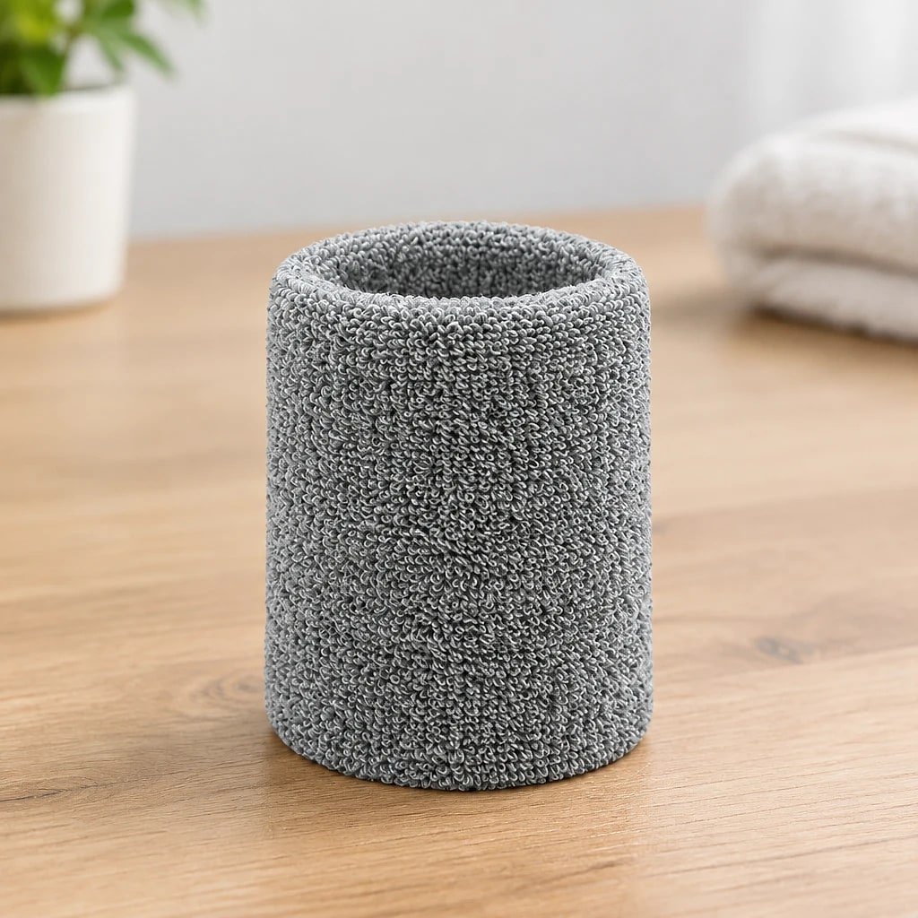 Grey Towel Sweatbands, 8 cm
