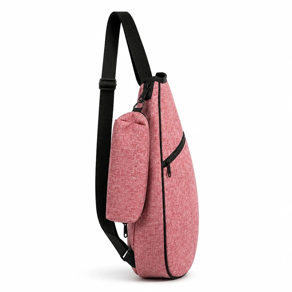 Padel Racket Cover, Pink Oxford