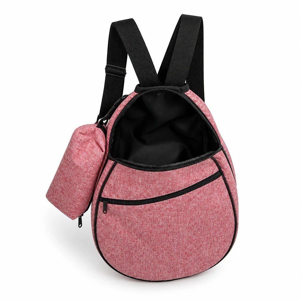 Padel Racket Cover, Pink Oxford