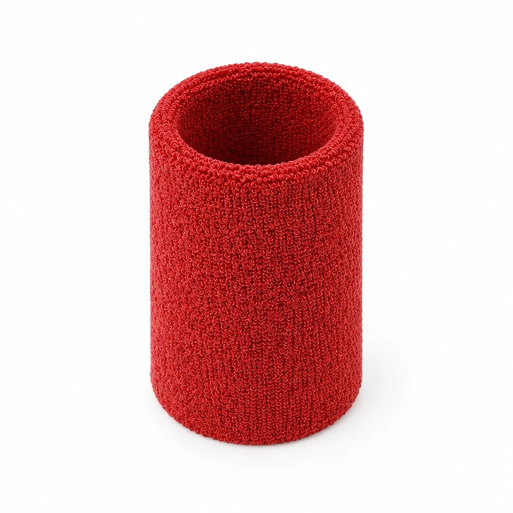 Sweatband Wristbands, 11 cm, Red