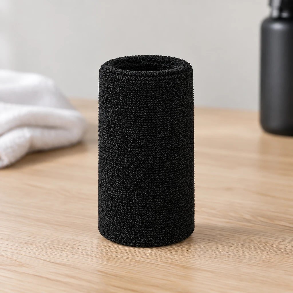 Towelling Sweatband Wristbands, 15 cm Pair